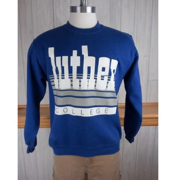 Jansport College Sweatshirt, Men's Size M cotton blue type Vintage Second Hand